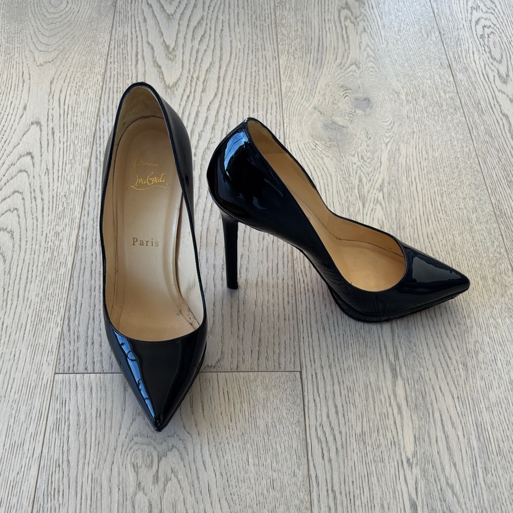 Christian Louboutin Black Patent Heels size 36